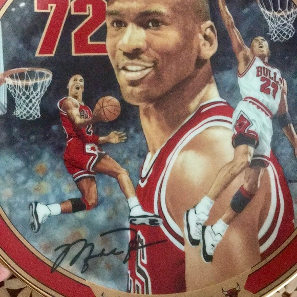 1996 MICHAEL JORDAN AUTOGRAPHED COLLECTORS PLATE - Picture 3 of 8